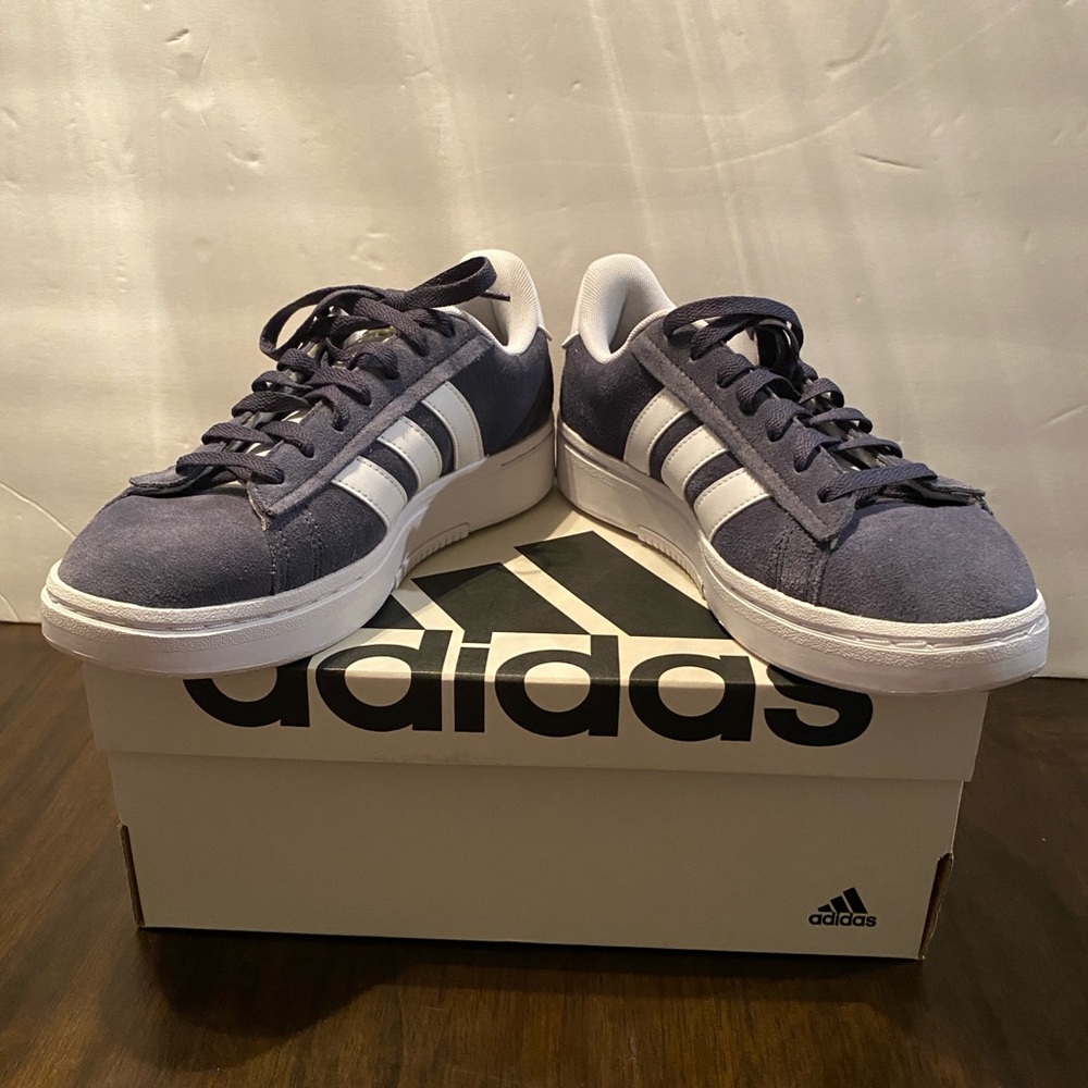 Adidas Grand Court Alpha Blue Casual Sneakers - Picture 4 of 10